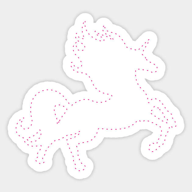 Invisible Pink Unicorn Sticker by XOOXOO